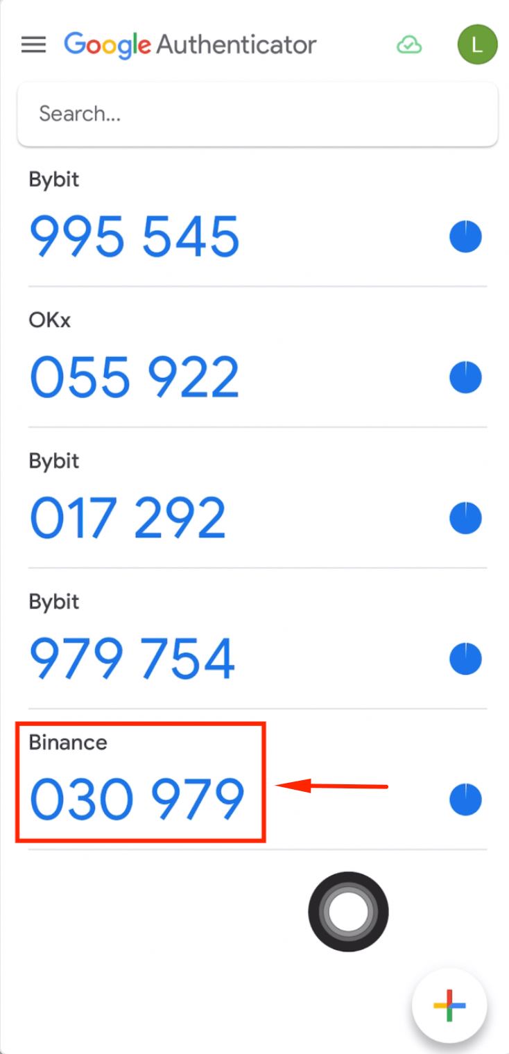 Копирование 6-значного кода из Google Authenticator